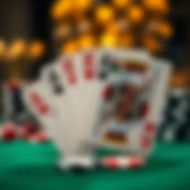 A deck of cards with a focus on the Ace and King, symbolizing Blackjack