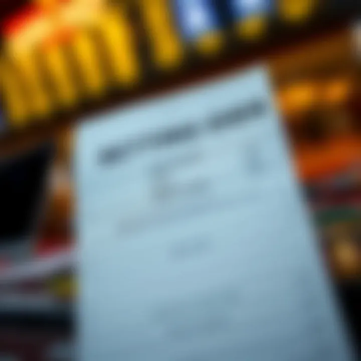 A close up of a betting slip and odds