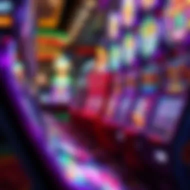 The Allure of Vibrant Slot Machines Vibrant and colorful slot machine display
