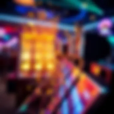 An abstract representation of the psychological thrill of hitting a jackpot