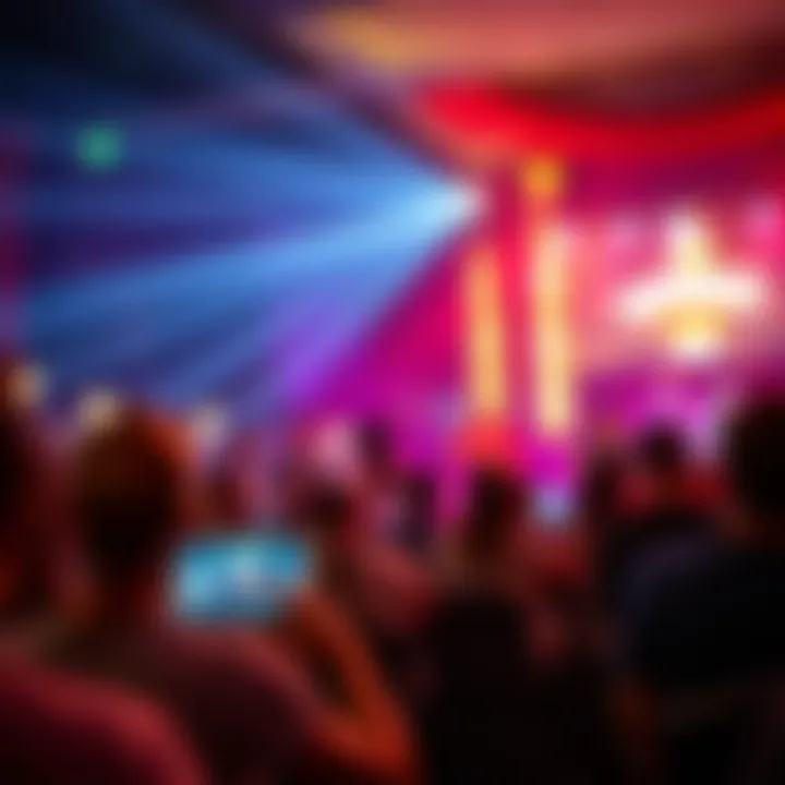 Entertainment performance at Wind Creek Bethlehem, highlighting vibrant atmosphere