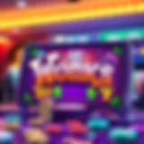 A vibrant depiction of the Wonka Slots app interface showcasing colorful symbols and gameplay.