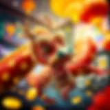 Vibrant depiction of Fortune Dragon theme