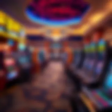 Interior gaming floor filled with various slot machines and gaming tables