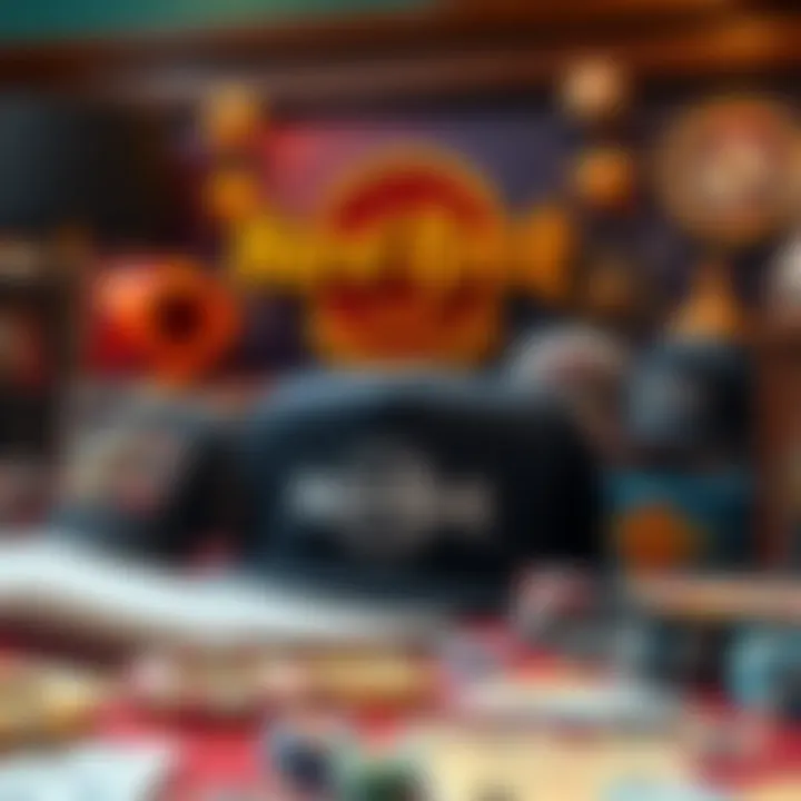 Elegant display of memorabilia highlighting Hard Rock Casino's cultural impact