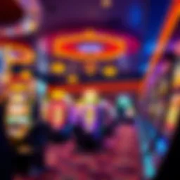 Vibrant gaming floor at a Hollywood Casino