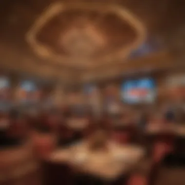 Dining area within the casino featuring a variety of cuisines