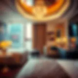 Luxurious guest room at Horseshoe Casino Hotel