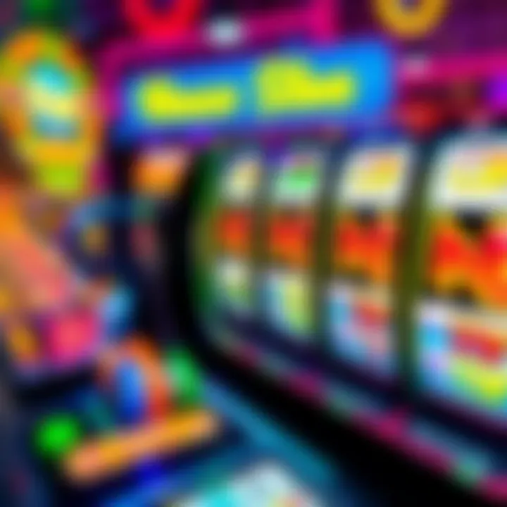 Vibrant Slot Machine Graphics in House of Fun Colorful slot machine interface showcasing vibrant graphics