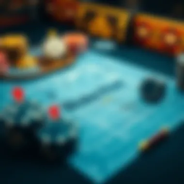 Blueprint of a casino layout