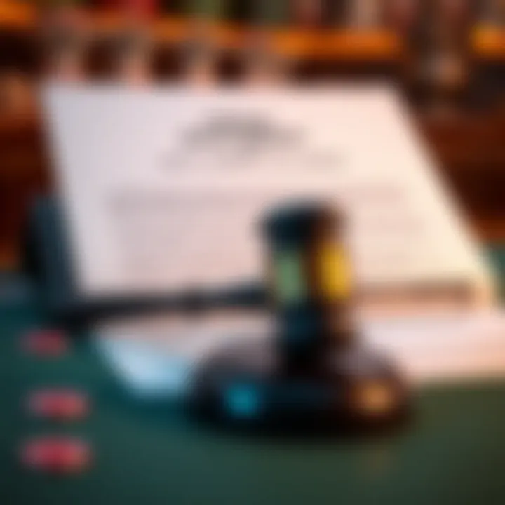 Legal documents for casino licensing