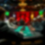 An intense moment at a high-stakes poker tournament