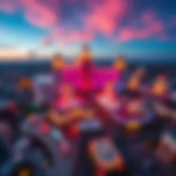 A stunning aerial view of the largest casino in Sacramento, showcasing its grandeur and architectural design.