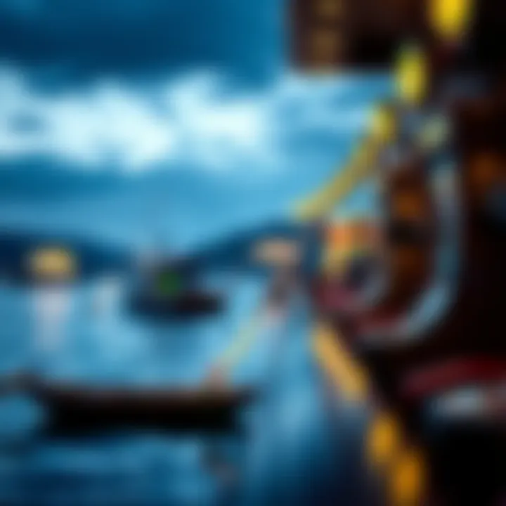 A tranquil setting depicting casino fishing as a leisure activity