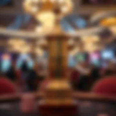 Historic WSOP trophy on display