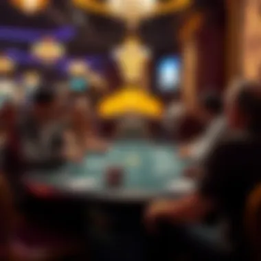 Strategic Poker Play at MGM Casino A strategic gameplay session on a poker table