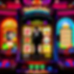 The captivating design of the Michael Jackson slot machine showcasing vibrant colors.