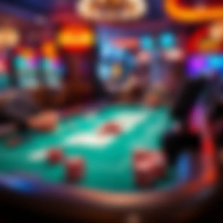 A visual representation of unique features in MobilityWare Blackjack