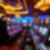 Luxurious gaming floor showcasing modern slot machines