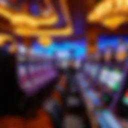 Luxurious gaming floor showcasing modern slot machines