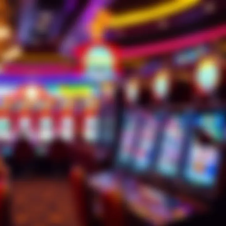 Vibrant slot machine display at Morongo Casino