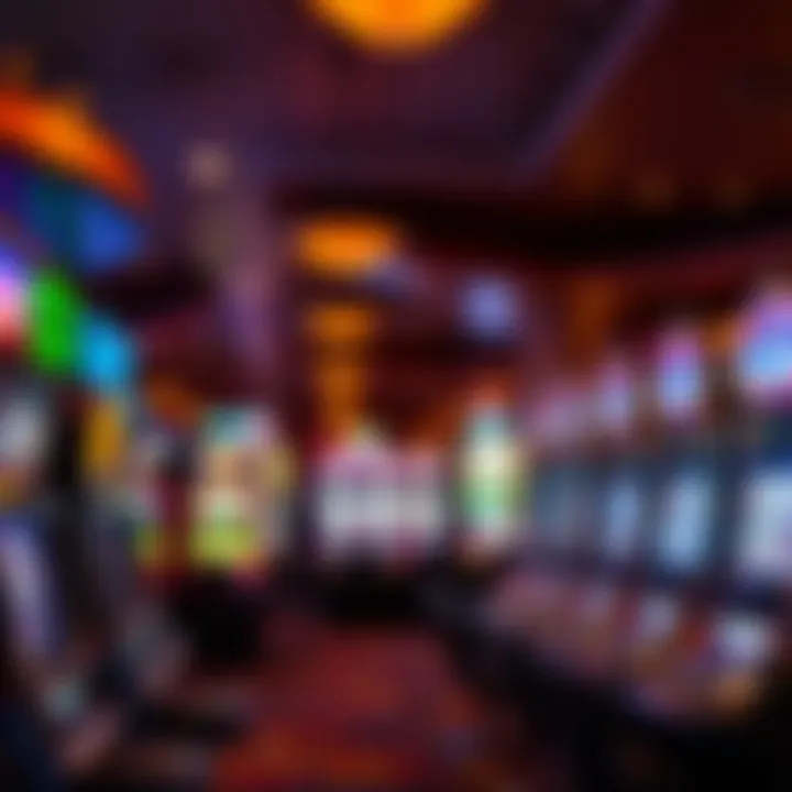 Interior gaming floor showcasing a variety of slot machines