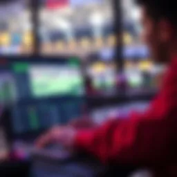 A user navigating a sports betting website on a laptop