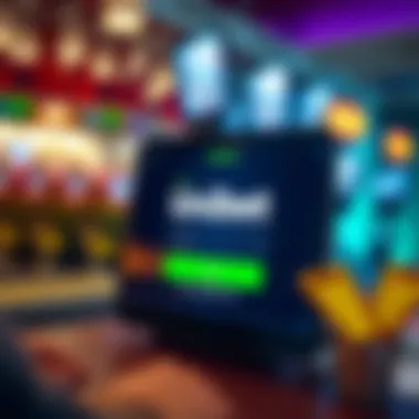 Secure login interface for online gambling