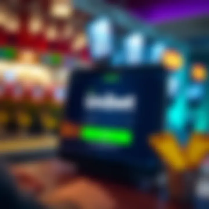 Secure login interface for online gambling