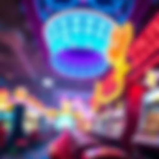Illustration of a vibrant casino atmosphere showcasing excitement and gaming options