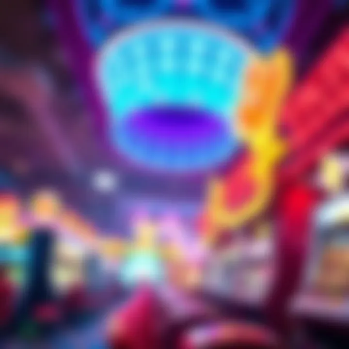 Illustration of a vibrant casino atmosphere showcasing excitement and gaming options
