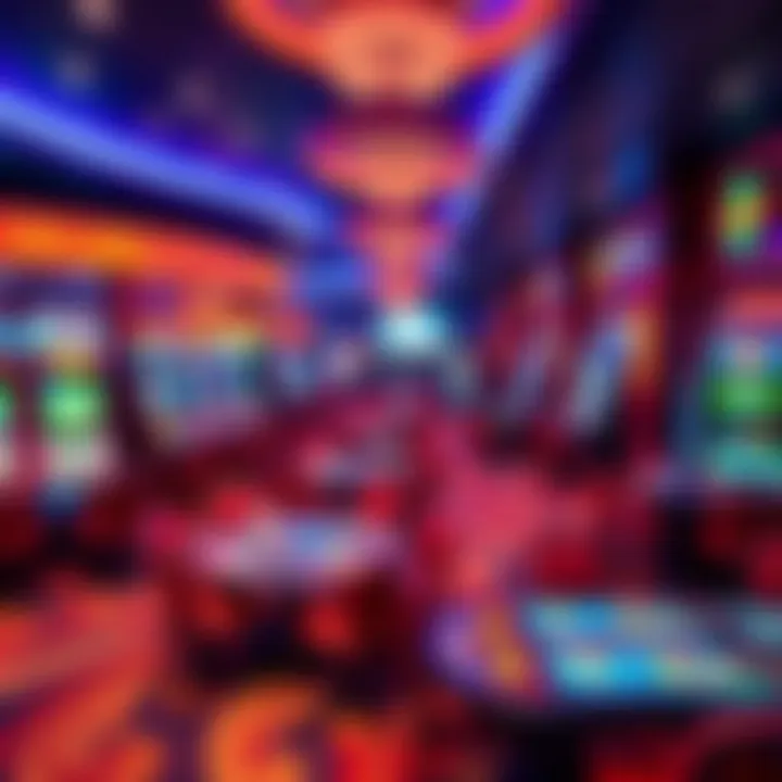Exciting gaming area filled with vibrant atmosphere
