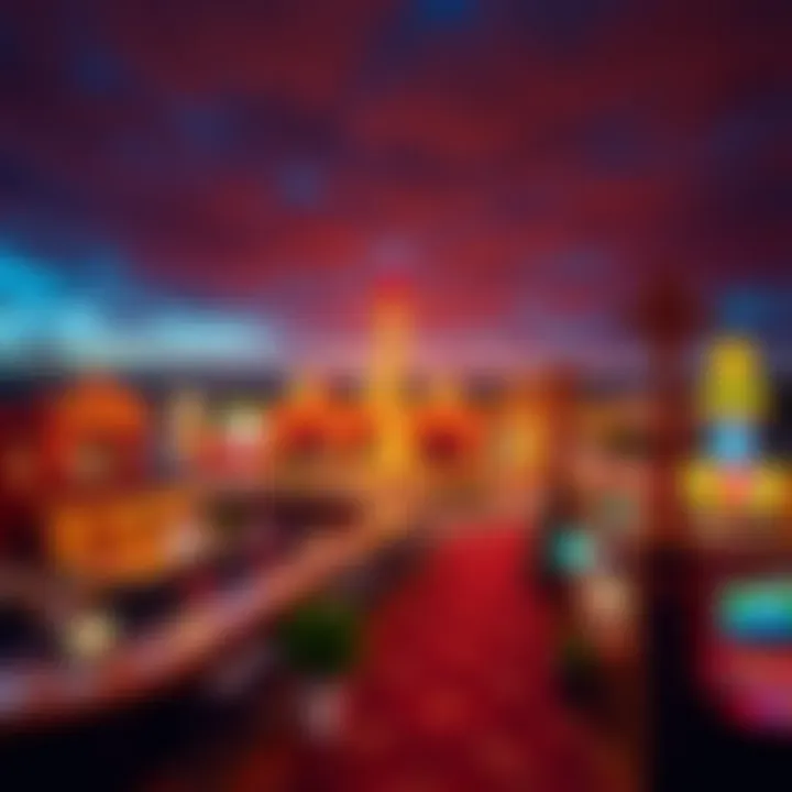 Panoramic view of Northfield showcasing its entertainment offerings