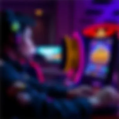 A player engaging with an online casino interface