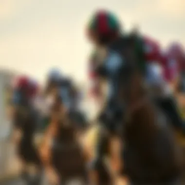 A jockey in action during a horse race