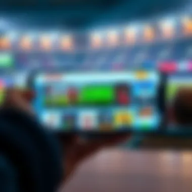 Overview of various sports betting platforms displayed on a smartphone