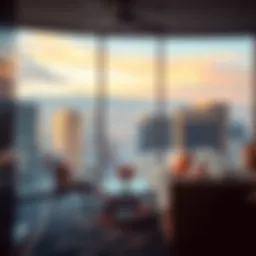 Luxurious suite with stunning city views