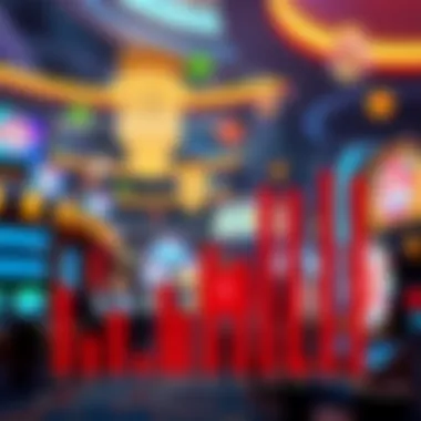 Graph depicting economic impact of casinos in the region