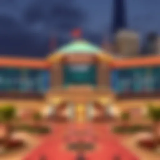 Panoramic view of Parx Casino showcasing its architectural elegance