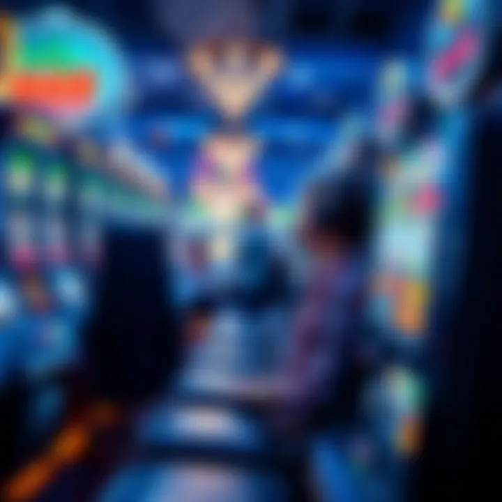 An engaging view of players enjoying slot machines
