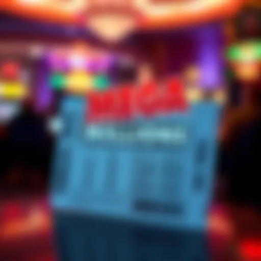 Illustration of a digital lottery ticket