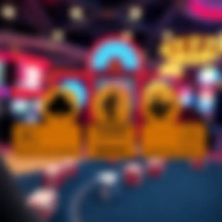 Graphic illustrating responsible gaming practices with cautionary symbols