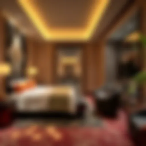 Luxurious suite interior showcasing modern design