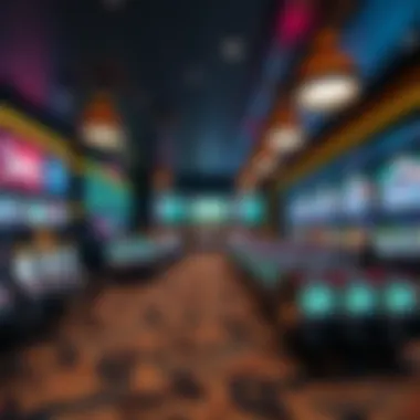 Interior layout showcasing betting stations