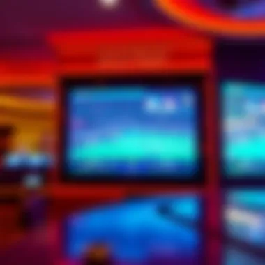 Digital display of live sports events at the sportsbook