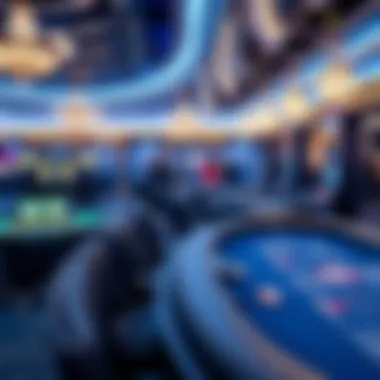 High-Stakes Gaming at Sapphire Sapphire's gaming area with high-stakes tables