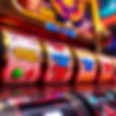 Illustration showcasing various scatter symbols on a slot machine.