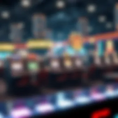 Illustration showcasing technological advancements in online gaming