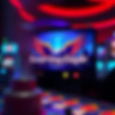 An artistic representation of Soaring Eagle online gaming interface