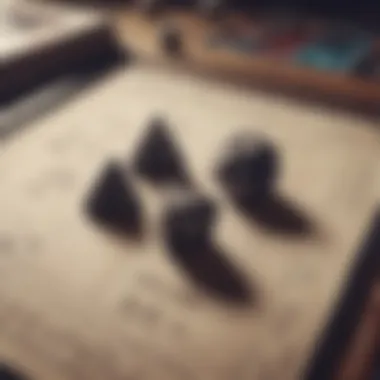 The layout of a Spades game with cards and a score sheet.